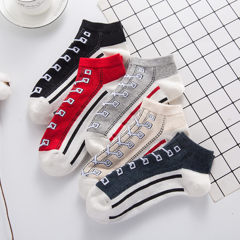 Men's Cotton Socks Leisure Sports Boat Canvas