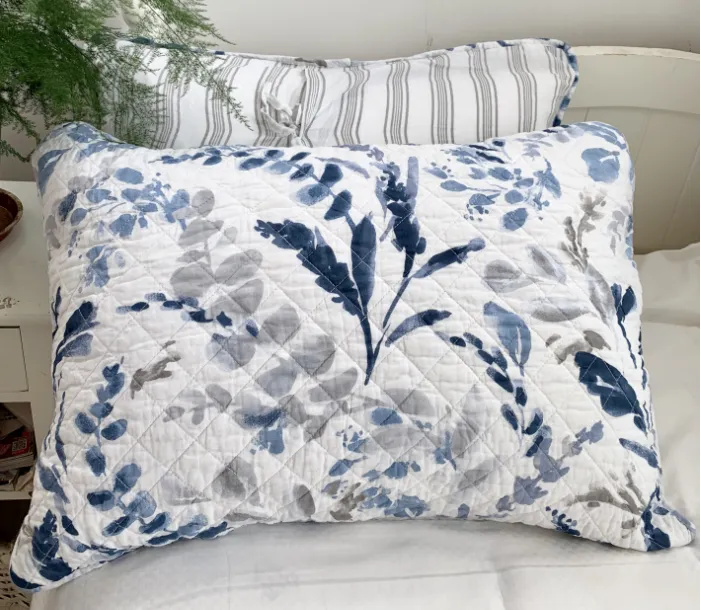 Pure Cotton Quilted Pillow Case - 5 Style