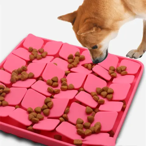 Pets Licking Plate Slow Tableware Pad Cat and Dog