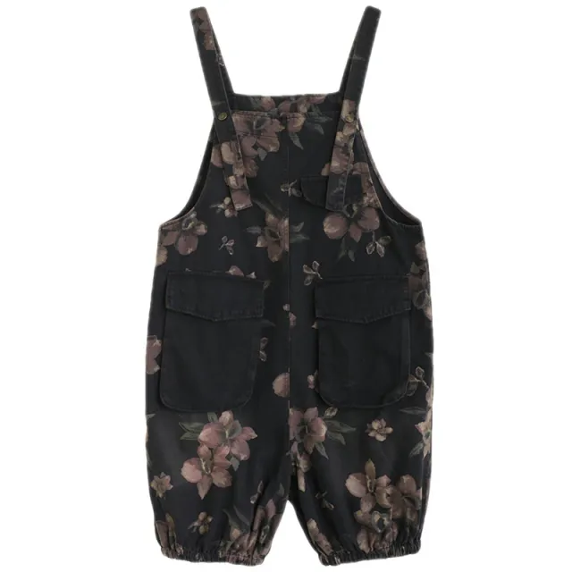 Women's Plus Size Literary Retro Denim Overalls Black - Shop at LoveMi