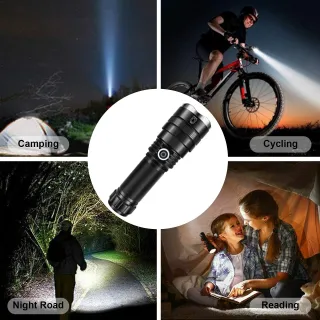 Rechargeable Zoom Long-range LED Aluminum Alloy Searchlight