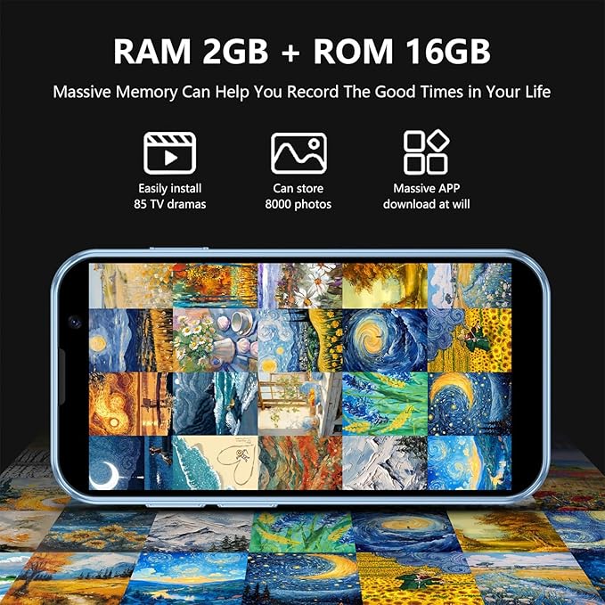 Mini Phone Unlocked World's Smallest 3.0in HD Touch Screen Mini Smartphone Android 8.1Compact Mobile Phone For Kids &Students Cell Phone Wih Quad-Core Dual SIM Face LD2GB-16GB — foto 8