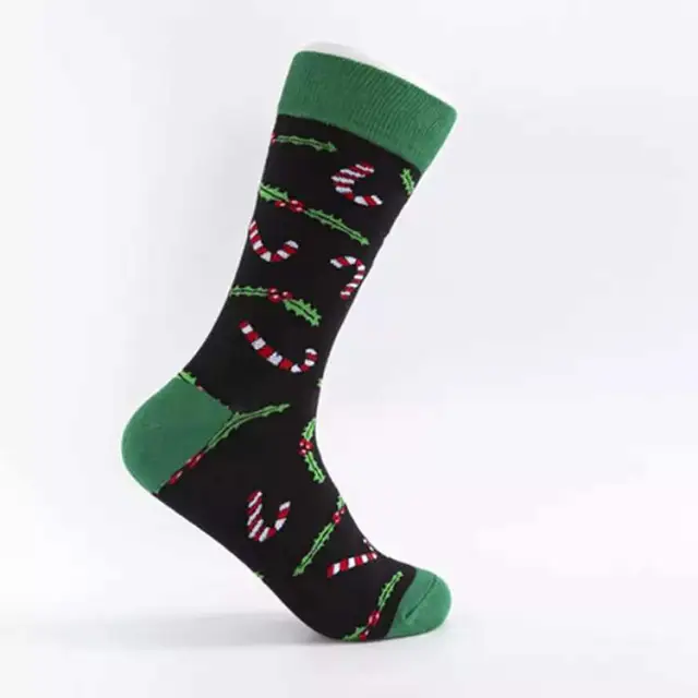 Christmas Element Casual Trend Men's Socks Christmas Ribbon - Shop at LoveMi