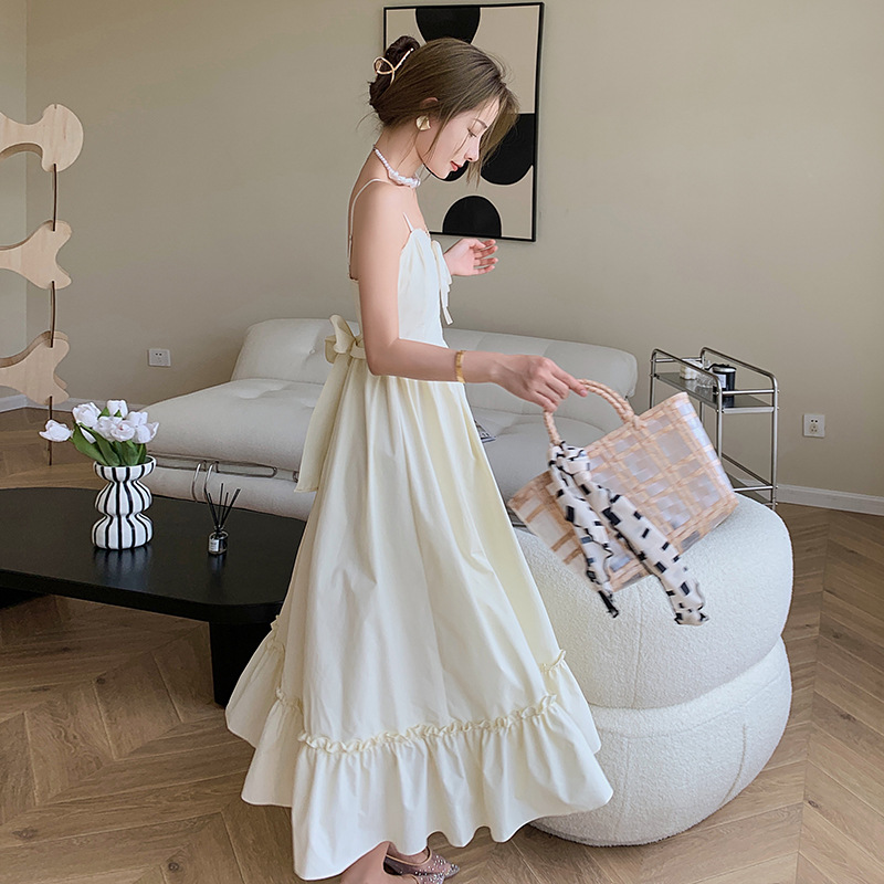 Gentle Wind Small  Back Strap Bow Dress