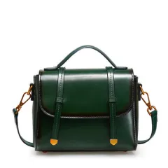 Women's Handbags Shoulder Bags Women's Diagonal Fashion Handbags Women's Handbags Genuine Leather - Green - View 1