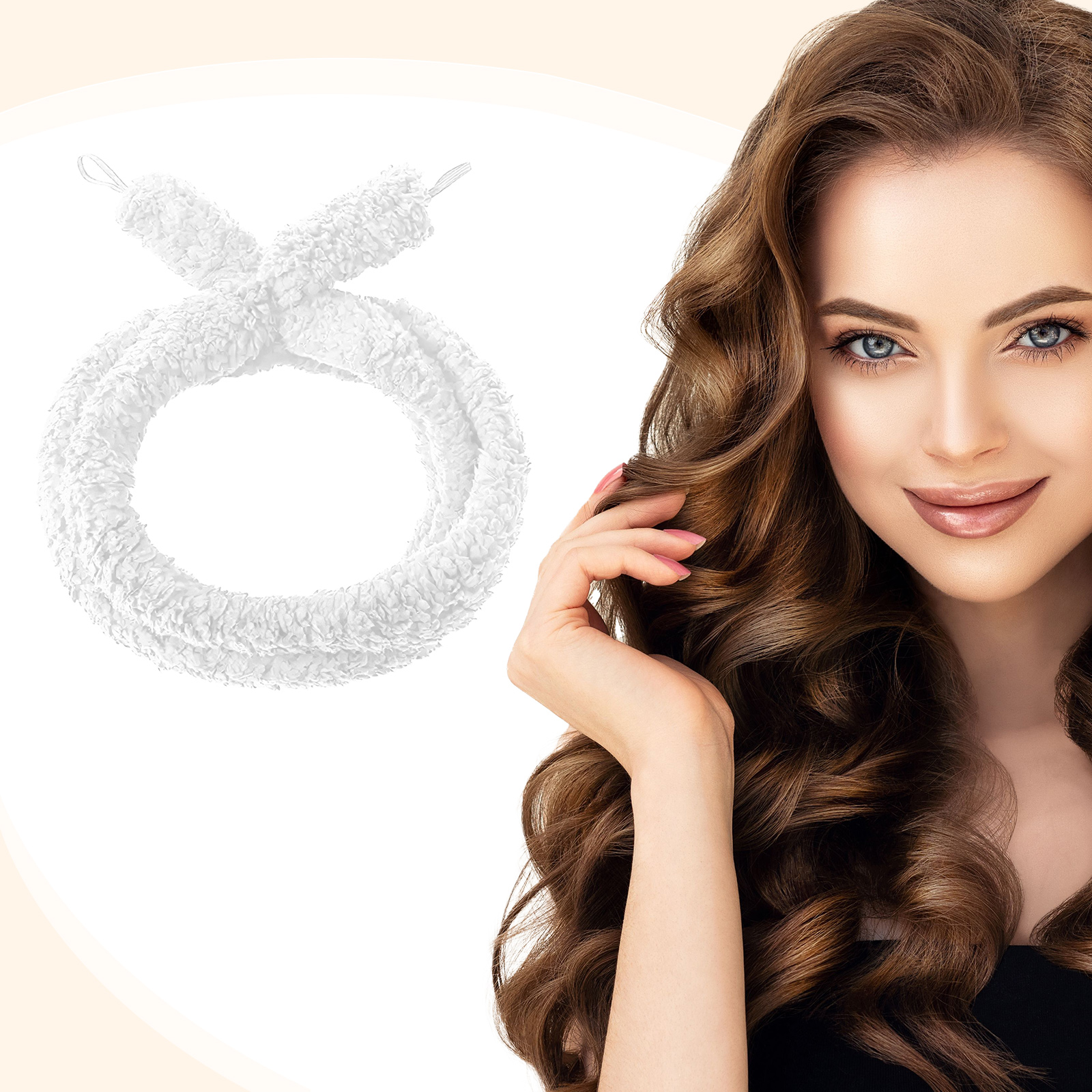 Satin Heatless Hair Curler, Lazy Natural Soft Wave DIY Heatless Curls For Sleep In Overnight, For All Hair Types 7