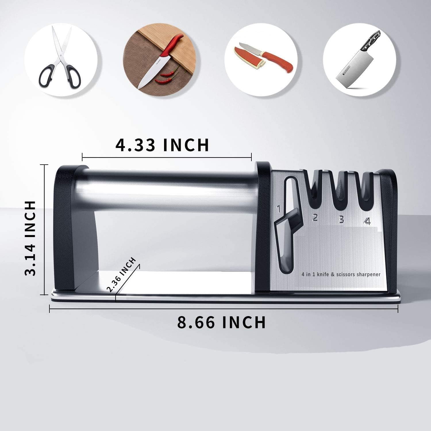 1pcs 4-in-1 Kitchen Blade And Scissor Sharpening Tool_voghion.com