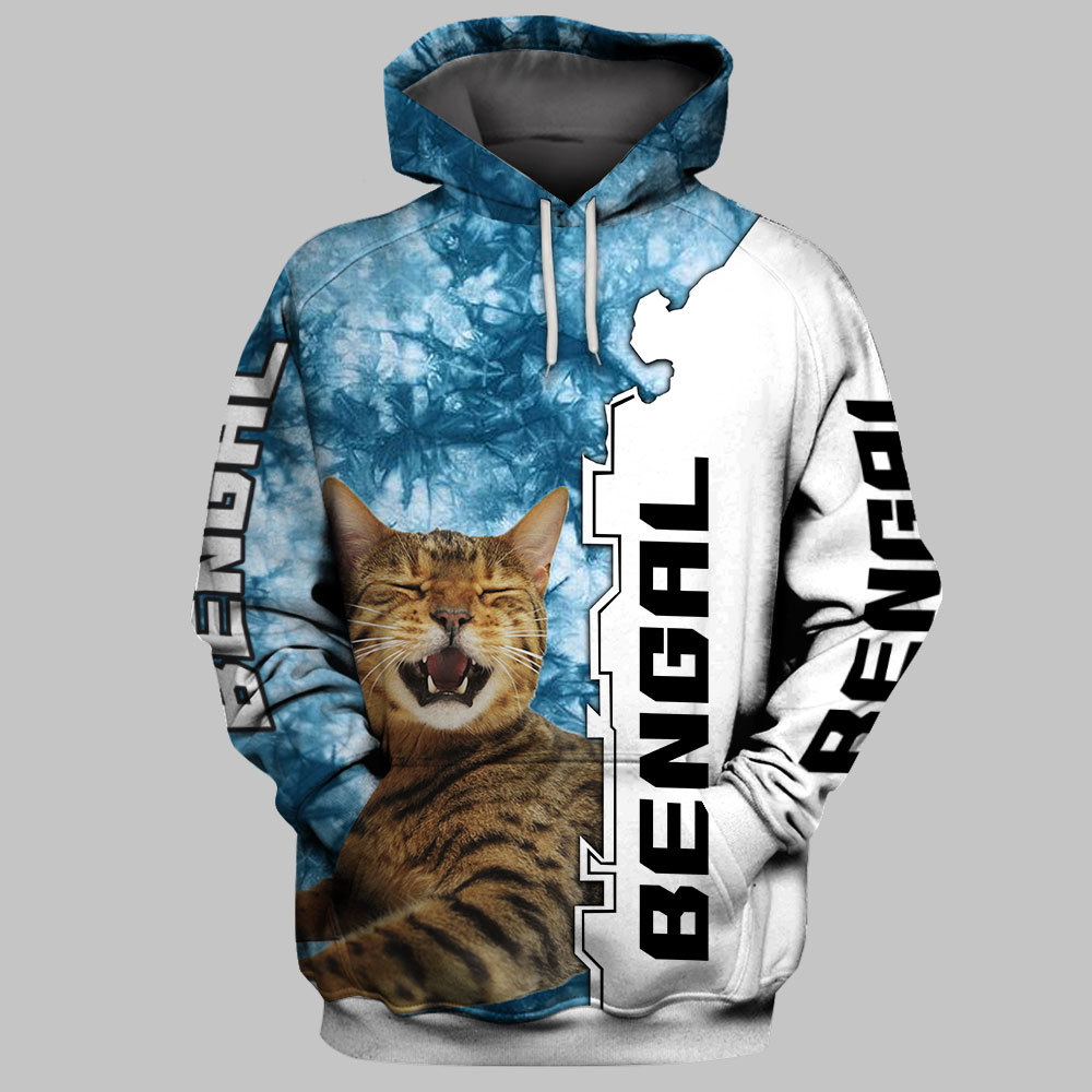 Men's New Cartoon Hooded Sweater 3D Printing