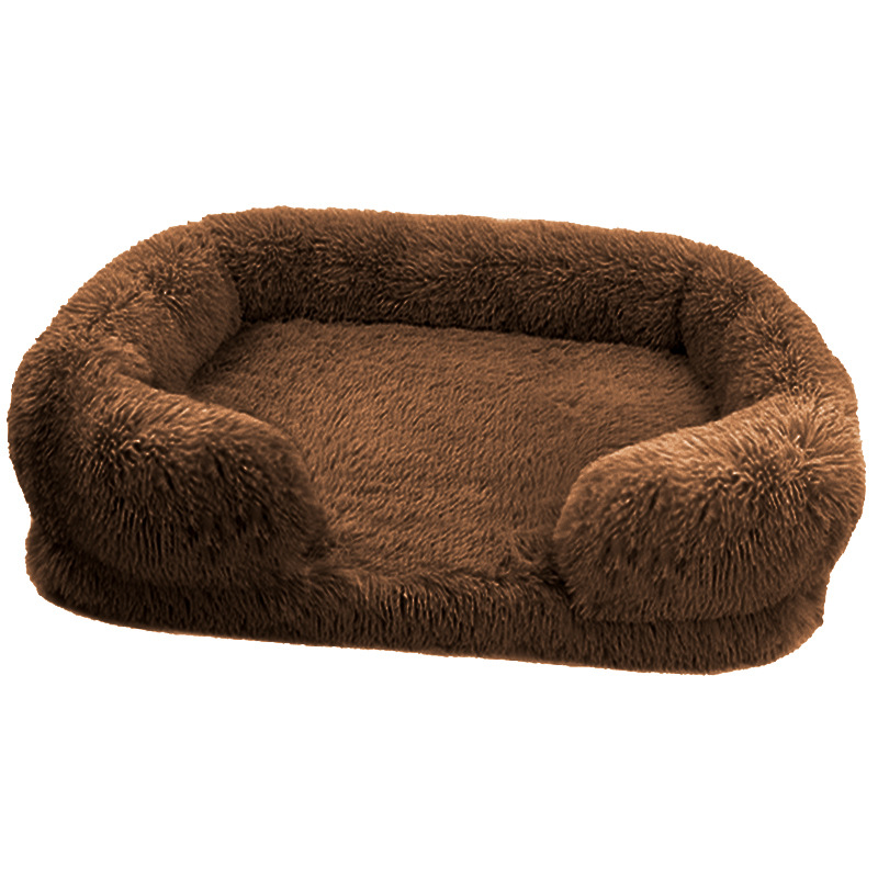 Removable And Washable Plush Pet Nest Dark Coffee - Shop at LoveMi
