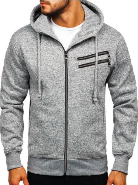 Title 3, Mens Fleece Cardigan Zippered Hoodie Jacket. P...