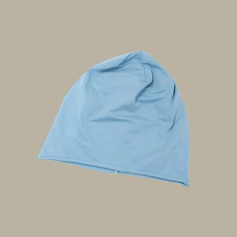 Japanese Style All-matching Black Thin Letter Toque - Blue