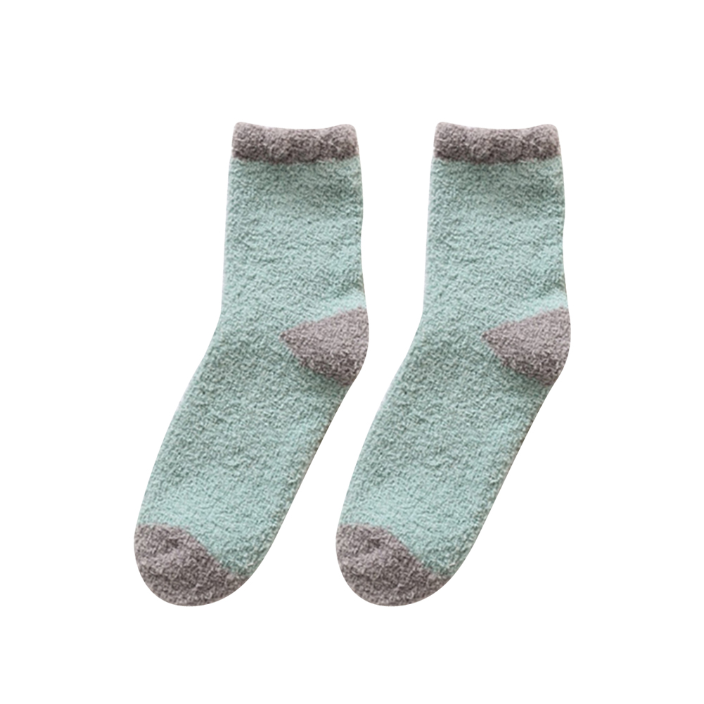 Title 8, Warm thick non-slip coral fleece socks offer ul...