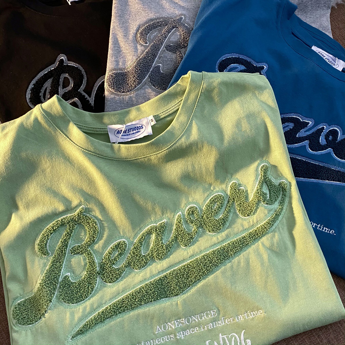 Fashion Loose Women Embroidered Short Sleeves