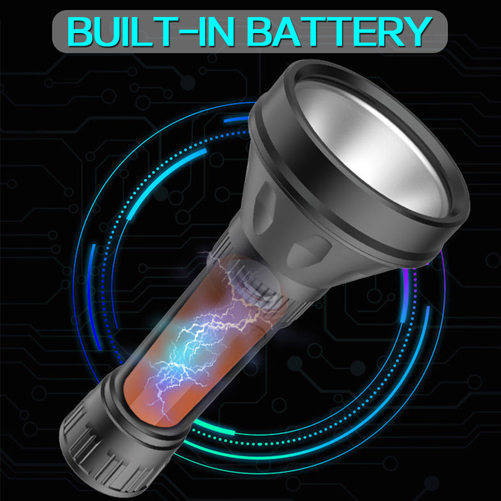 Rechargeable Portable Household Plastic LED Flashlight — foto 4