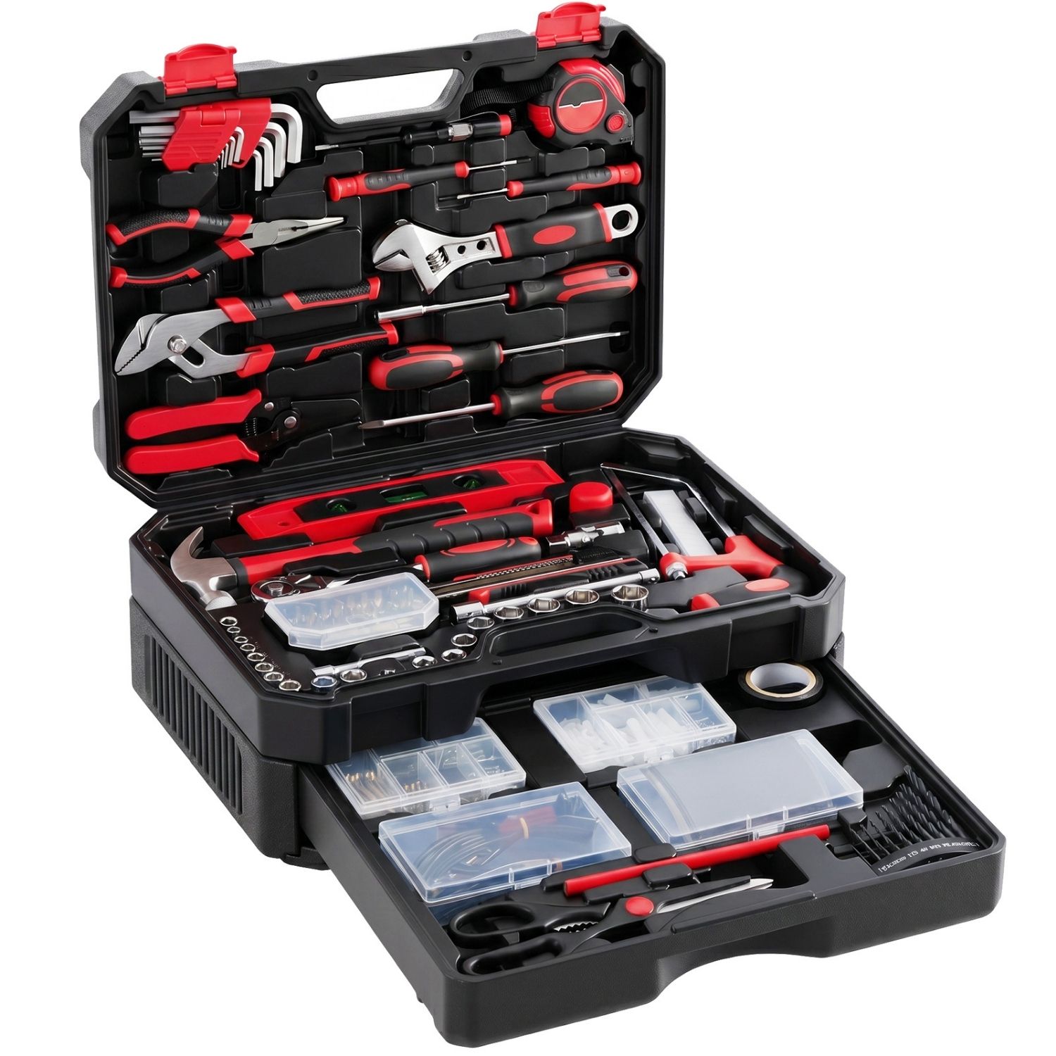Home And Auto Repair Tool Kit, With Drawer Storage Toolbox, Complete Tool Set For Daily Use view 2