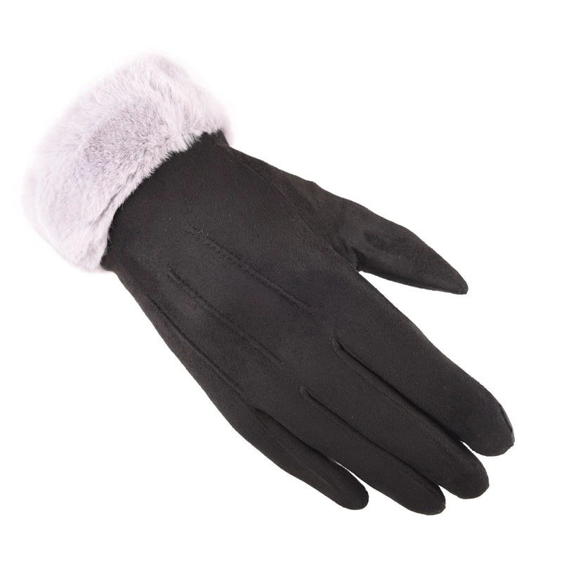 Warm Gloves With Plush Thick Hair