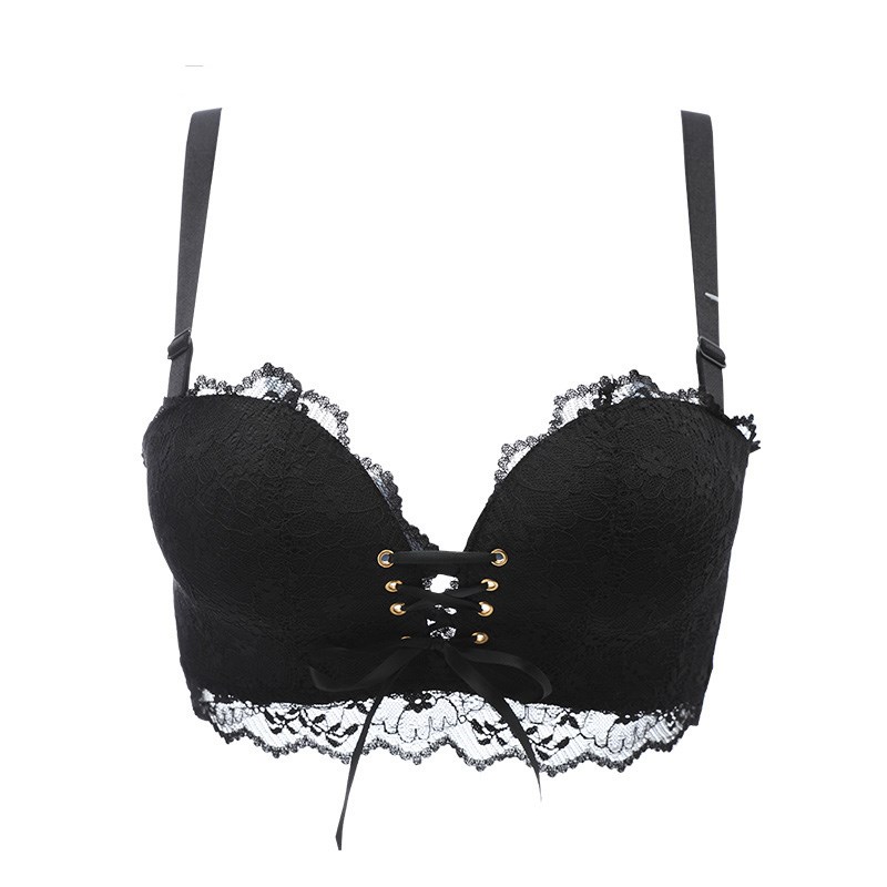 Title 8, Lace underwear women no steel ring half cup bra