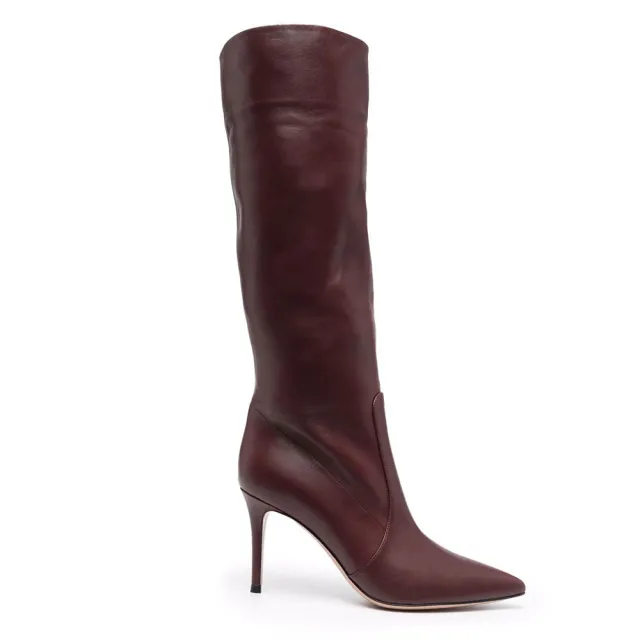 Winter Plus Size Pointed Toe Knee length Boots Brown - Shop at LoveMi