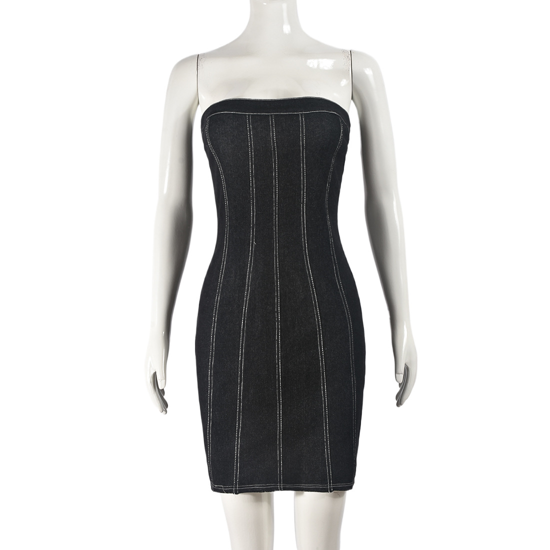 Модное джинсовое платье с открытой спиной, летние сексуальные тонкие короткие платья Y2K для женской одежды