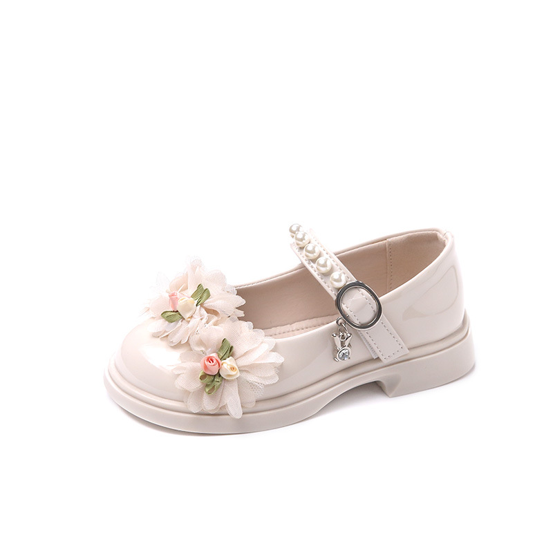 Title 1, Scarpe classiche per bambini con fiori e perle,...