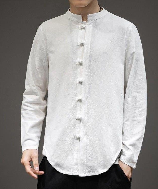 White Casual Tunic Suit