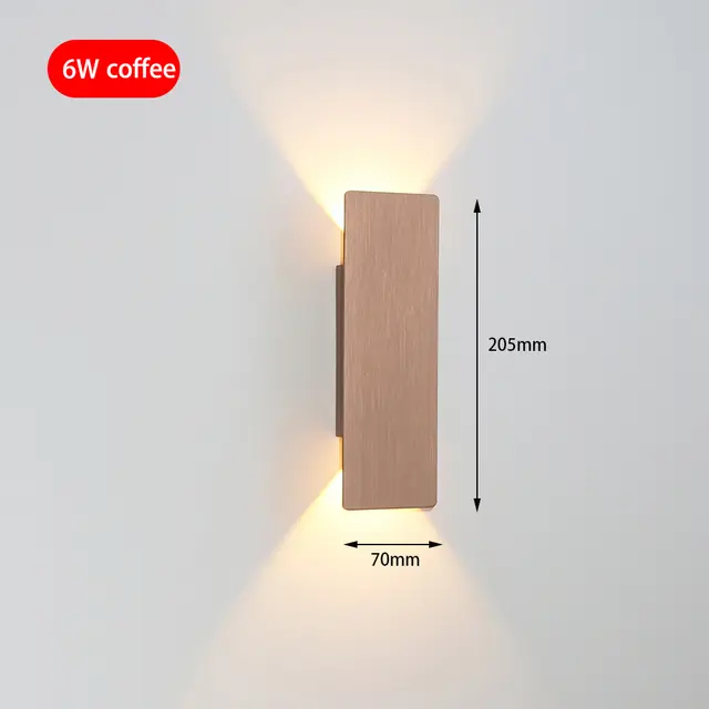 Modern Simple 6W LED Indoor Wall Lamp Bedroom Living Room Ho