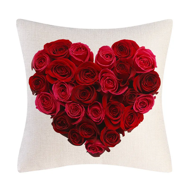 Valentine's Day Linen Pillowcase Holiday Gift – image 3