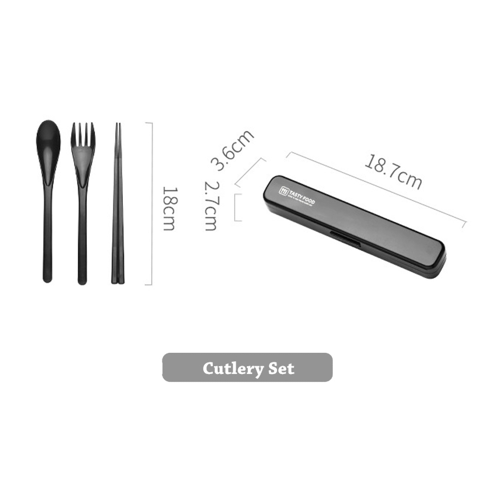 Black Cutlery Set