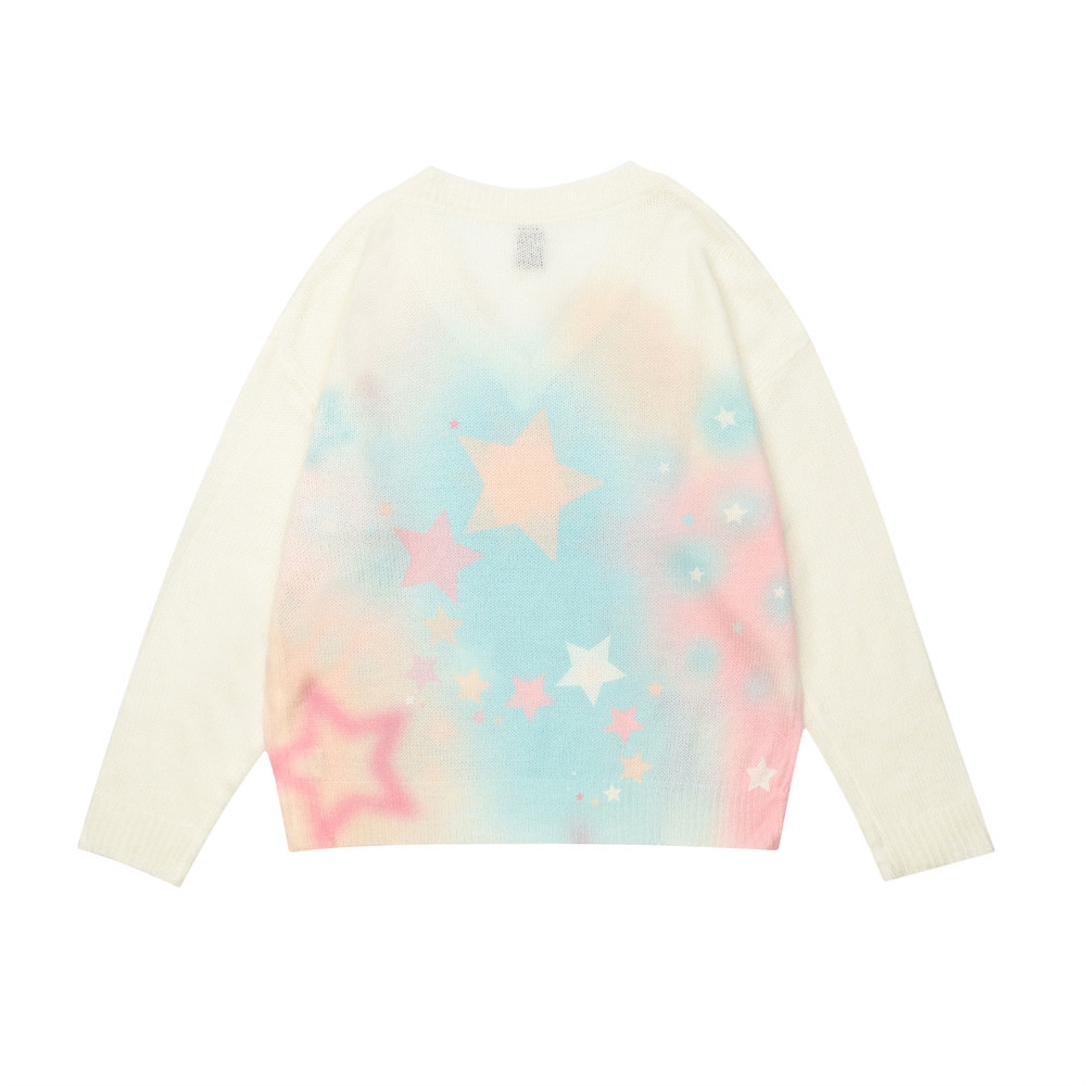 Title 2, American Five-pointed Star Brocade Sweater Men