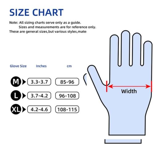 Black synthetic nitrile gloves mechanic blend powder-free ambidextrous XL