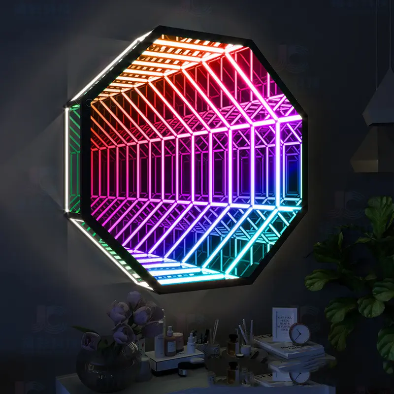 Modern Creative Abyss Melaleuca Mirror Colorful Wall