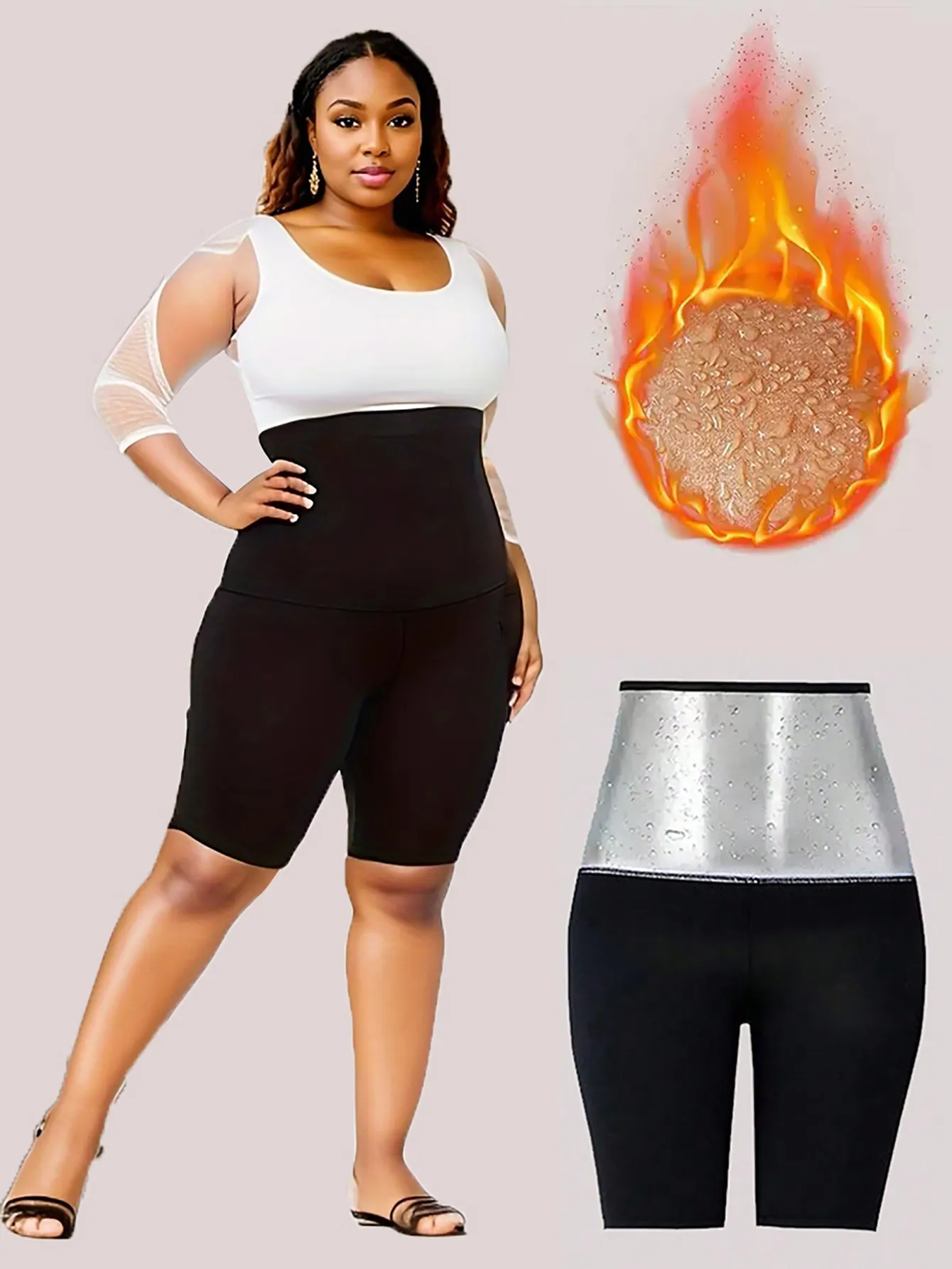 Sauna Sweat Short Pants Suits
