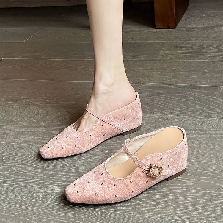 Retro Baotou Half Slippers Lightweight Soft Bottom