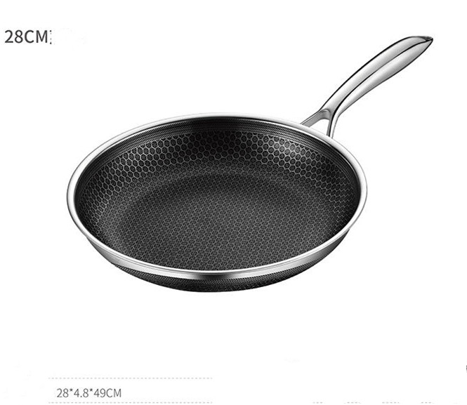 Title 4, Stainless Steel Household Steak Omelet Pancake Pan