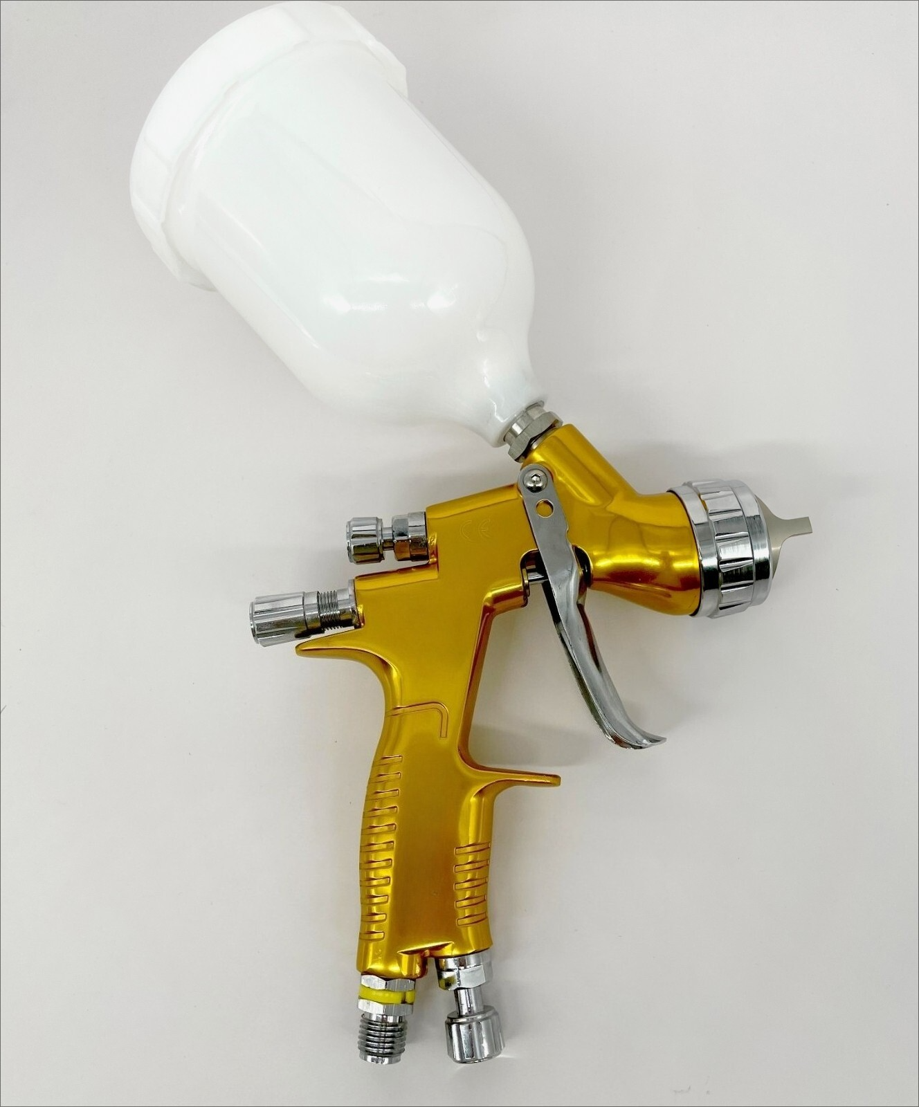 Gravity Feed Spray Gun 1.3mm Hvlp Gold-Car Auto Paint Air Sprayer — image 3