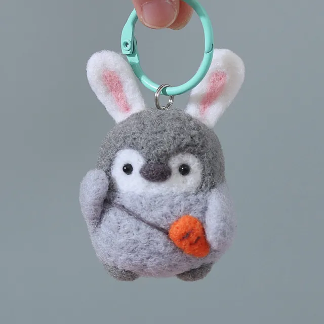 Send Boyfriend Couple To Unzip Penguin Diy Material Bag Handmade Rabbit Penguin And Keychain - Shop at LoveMi