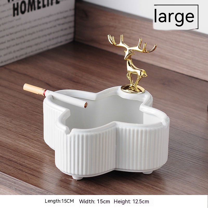 Large White Ashtray