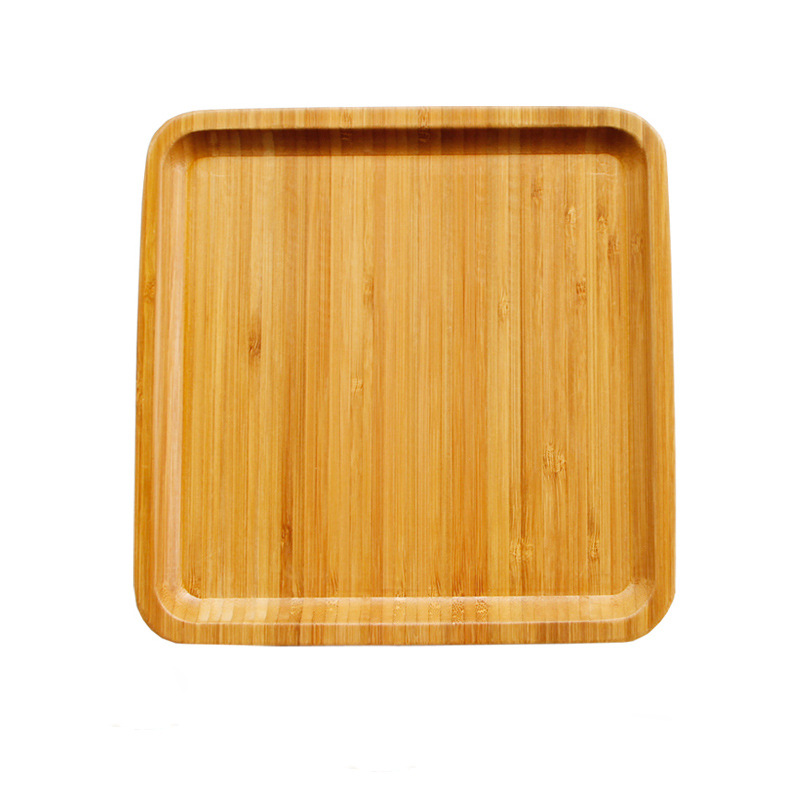 Title 1, Bamboo square round tray dinner plate