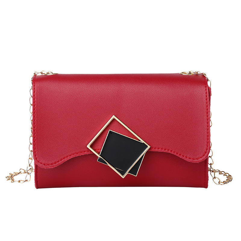 Title 3, Square Buckle One-shoulder Chain Small Square Bag