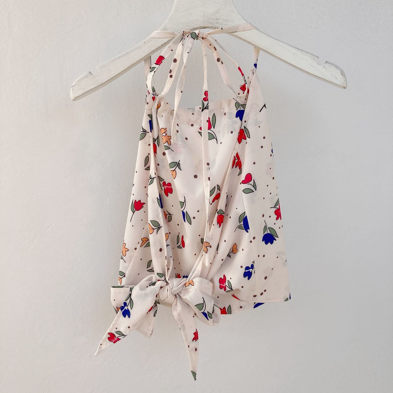 Halter Strap With Halter Neck Tie And Bow