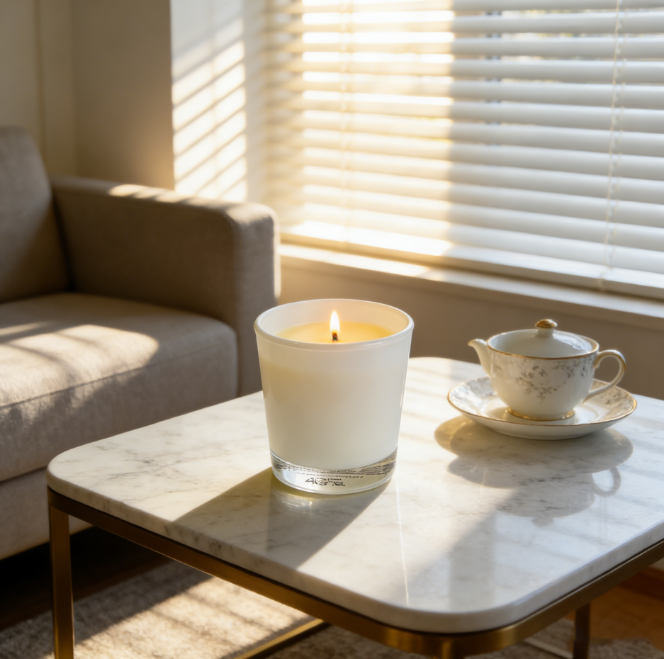 Soy Wax Scented Candle, Citrus Bergamot Lavender Basil Cardamom Patchouli Vetiver Oakmoss, Herbaceous Woody Aromatherapy Candle For Home Relaxation