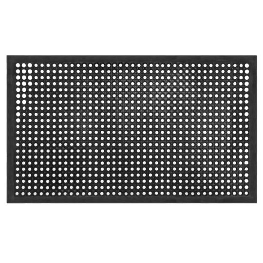 Bar Kitchen Industrial Multi-functional Anti-fatigue Drainage Rubber Non-slip Hexagonal Mat 150X90cmSame…