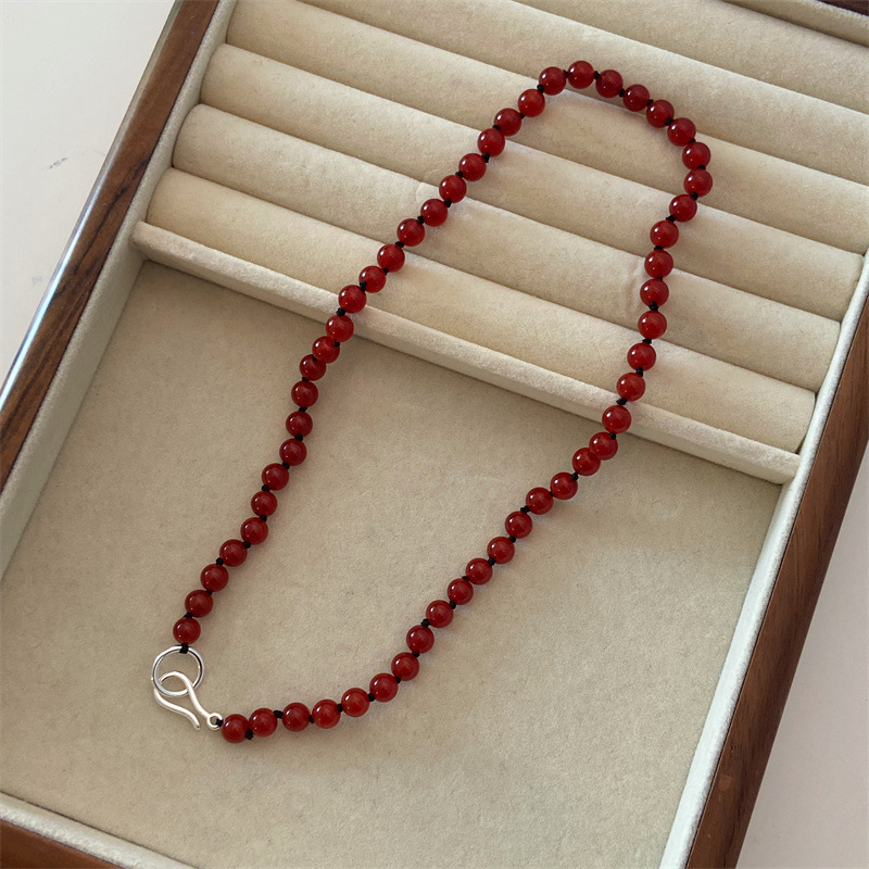 Crystal String Beads Clavicle Necklace For Women