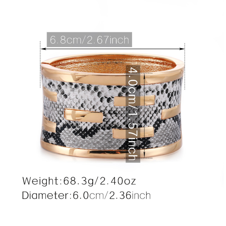 Fashion Alloy Wide Side  Bracelet With Niche Personality