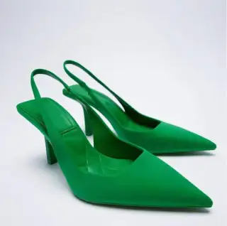 Thin Heel Pumps Women Wedding Party Shoes Ladies - Green