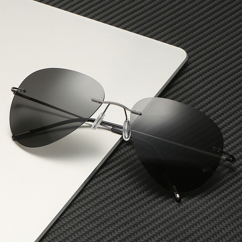 Title 8, New Frameless Ultralight Polarized Titanium Pol...