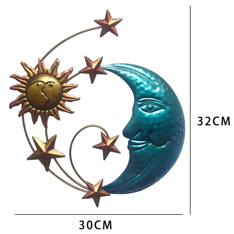 Title 4, Home Moon Wall Iron Pendant