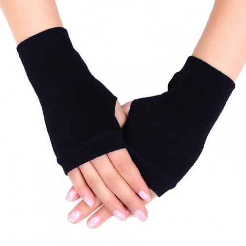Cold Protection Half Finger Internet Antifreeze Gloves – Black, One size