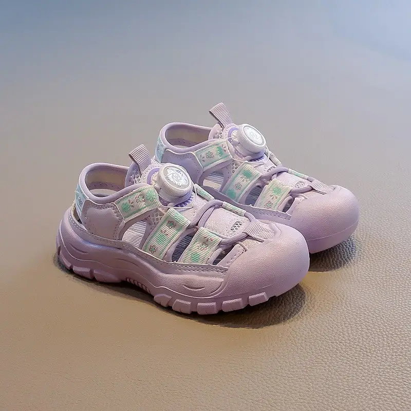 2026 Summer New Korean Style Kids Sports Sandals, Soft Sole Casual Beach Shoes For Boys And Girls