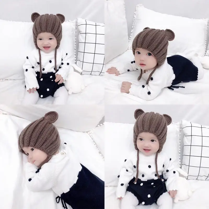 Children's Hats Handmade Knitted Woolen Hats